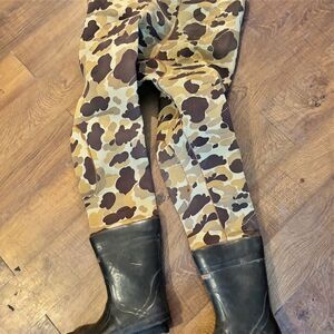 LaCrosse Hip Waders Unisex Size 12 Camo Insulated Steel Shank Boots
